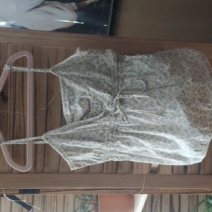 John Galt for Brandy Melville cream with green flowers size small.